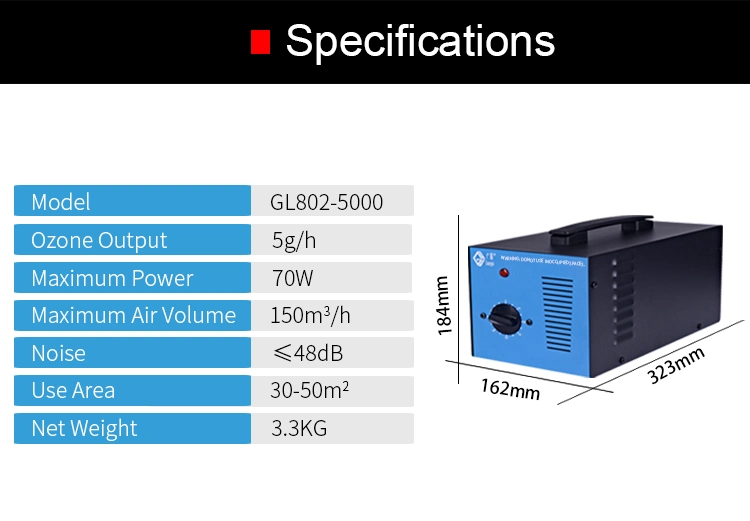 New Comfort Commercial Ozone Generator Air Purifier