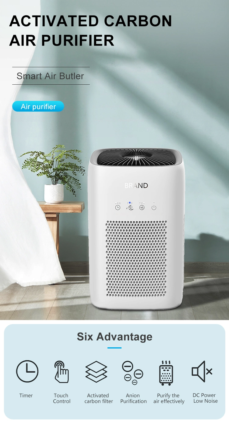 24V/12W Smart HEPA Filter Desktop Portable Mini Air Purifier