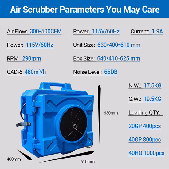 環境に優しい工業用湿式空気清浄機、電動業務用空気清浄機